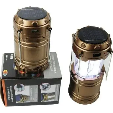 Avcı Feneri Kamp Lambası Şarjlı USB Girişi Solar (4745)