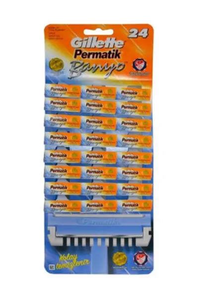 PERMATİK BANYO SAPLI JİLET KARTELA 48 PARÇA (4745)