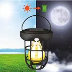 Solar Kamp Feneri – Güneş Enerjili, Otomatik Şarj ve Gece Işığı, Taşınabilir ve Asılabilir LED Dış Mekan Lamba (4745)-4