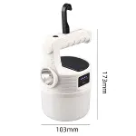 LED Güneş Enerjili Kamp Lambası–2000 Lümen Süper Parlak, 5 Aydınlatma Modlu,USB ile Şarj Edilebilir Dış Mekan,Asılabilir Torch El Feneri (4745)-5