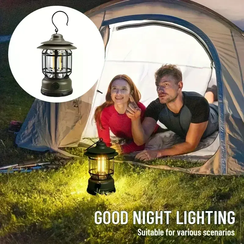 Bluetooth Hoparlör Özellikli Dimerli Led Kamp Lambası Hs66 (4745)