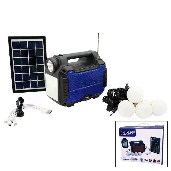 3IN1 - SOLAR 2İN1 SABİT EL FENERİ - RADYO - MP3 BLUETOOTH - USB/ TF PORT - 4 PARÇA AMPUL KABLOLU - POWERBANK (4745)