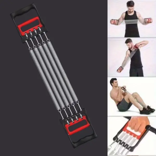 Göğüs Genişletme ve Kuvvet Egzersiz Aleti – 5 Yaylı 5 Kademeli Ayarlanabilir Fitness ve Kuvvet Antrenmanı Ekipmanı (4745)