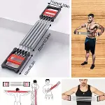 Göğüs Genişletme ve Kuvvet Egzersiz Aleti – 5 Yaylı 5 Kademeli Ayarlanabilir Fitness ve Kuvvet Antrenmanı Ekipmanı (4745)-5