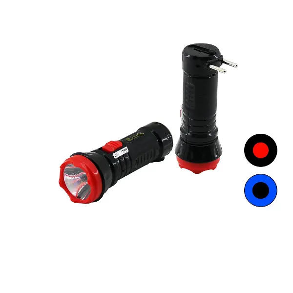 1W TEK LED FİŞ ŞARJLI EL FENERİ UZUN MESAFELİ (4745)