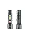 WS-2828 Ultra USB Şarjlı Polis El Feneri, Bekçi, Asker El Feneri Kırmızı Mavi Çakarlı 1000 Lümen (4745)-3