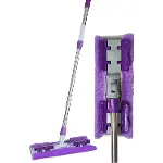 Sihirli Spin Mop Teleskopik Çok Amaçlı Mop +1 Bez Hediyeli - Mor (4745)-3