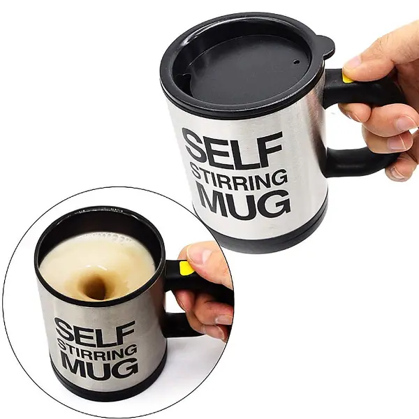 Karıştırıcı Özellikli Mikser Kupa Bardak Self Stirring Mug (4745)