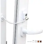 Anahtarlı Halatlı Pvc Kapı Pencere Emniyet Kilidi (4745)-1