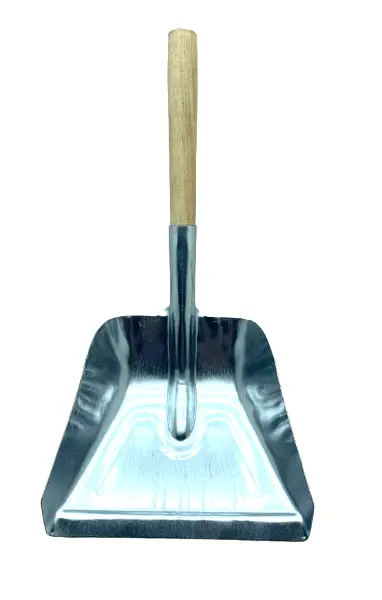 METAL BÜYÜK - GENİŞ GALVANİZ FARAŞ KÜREK AHŞAP SAPLI (4745)