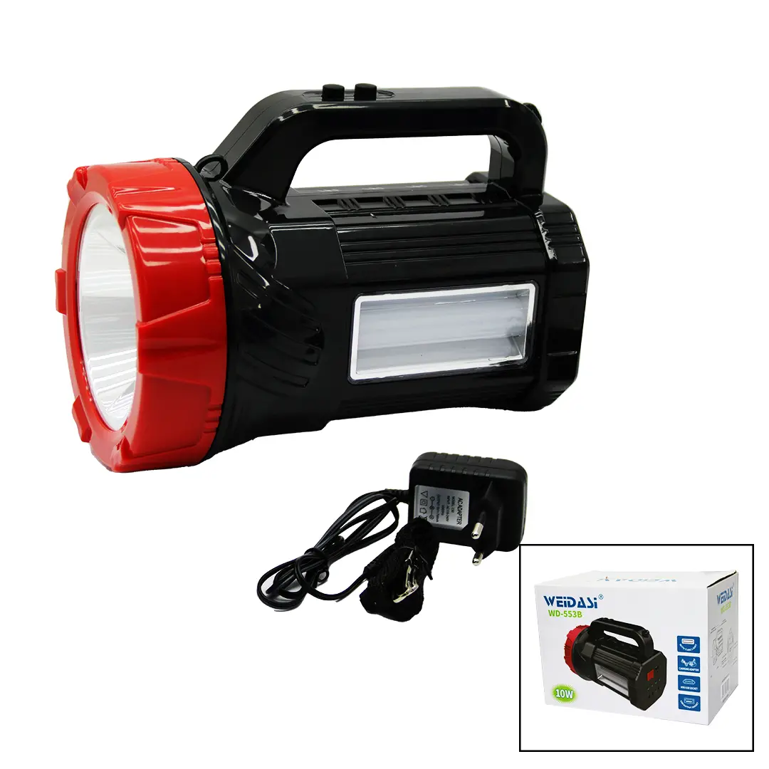 2İN1 = 1LED - 16SMD EL FENERİ - PROJEKTÖR FİŞ ŞARJLI TELEFON - AMPUL ÇIKIŞLI POWERBANK (4745)