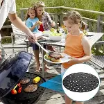 Renkli Isıya Dayanıklı Yıkanılabilir Silikon Fırın Ve Airfryer Yuvarlak Pişirme Matı 23 Cm (4745)-4