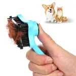 Evcil Hayvan Kedi Köpek Tüy Toplayıcı Otomatik Tuşlu Pet Tarak (4745)-2