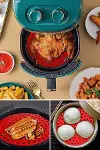 Siyah Isıya Dayanıklı Yıkanılabilir Silikon Fırın Ve Airfryer Yuvarlak Model Pişirme Matı 20 Cm (4745)-5