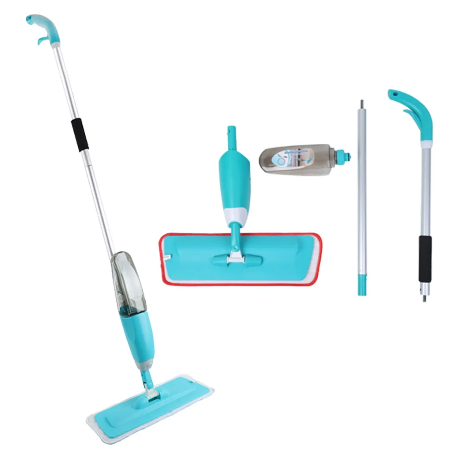 Sprey Mop Temizlik Seti 1 Yedek Mop Bez (4745)