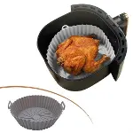 Renkli Isıya Dayanıklı Yıkanılabilir Silikon Fırın Ve Airfryer Yuvarlak Pişirme Matı 20 Cm (4745)-1