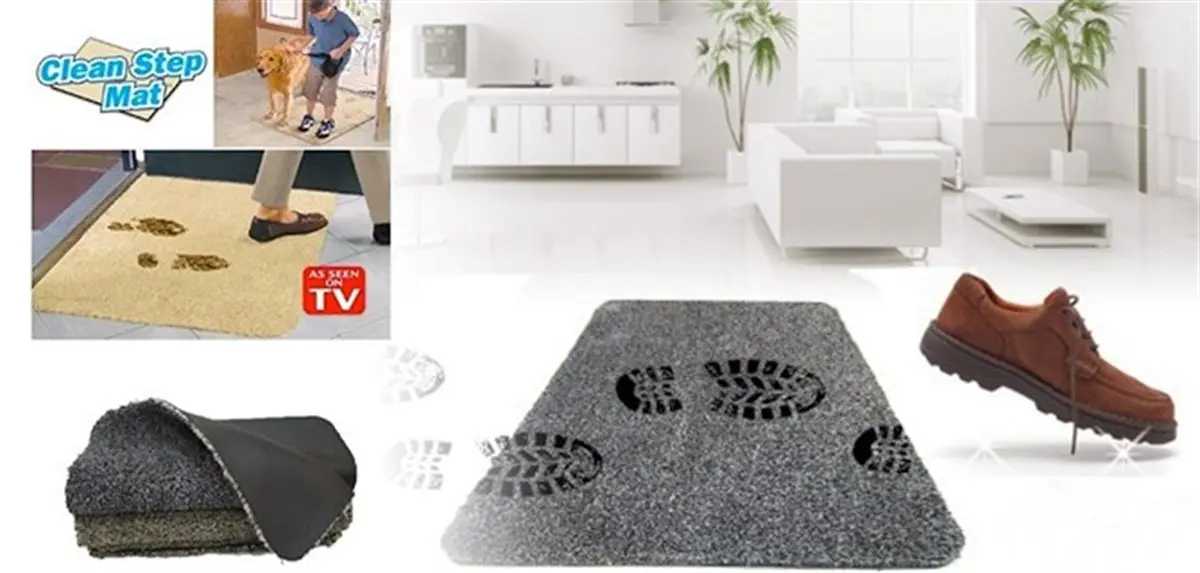 Çamaşır Makinesinde Yıkanabilir Kir Toz Emici Mikrofiberli Paspas (4745)