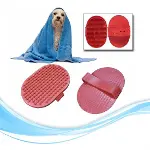 Ergonomik Masajlı Evcil Hayvan Kedi Köpek Yıkama Fırçası Aparatı (4745)-2