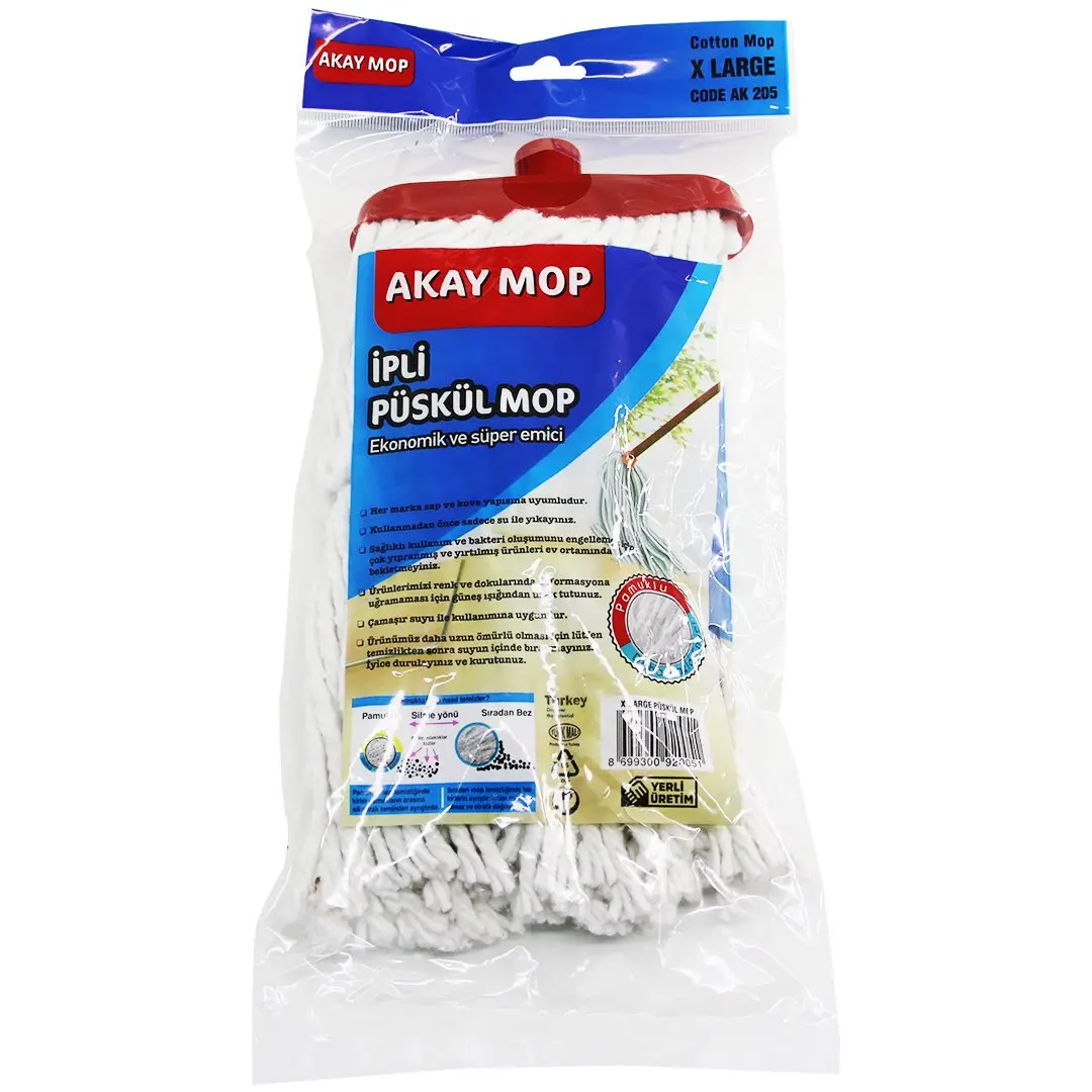 X LARGE ÖRGÜLÜ İPLİ  PÜSKÜL PAMUK MOP (4745)