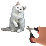 Büyük Irk Köpek Kedi Çelik Uçlu Evcil Hayvan Tırnak Makası Pati Bakım Aleti Ergonomik Kaymaz (4745)-2