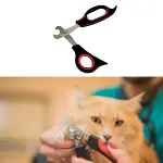 Büyük Irk Köpek Kedi Çelik Uçlu Evcil Hayvan Tırnak Makası Pati Bakım Aleti Ergonomik Kaymaz (4745)-3