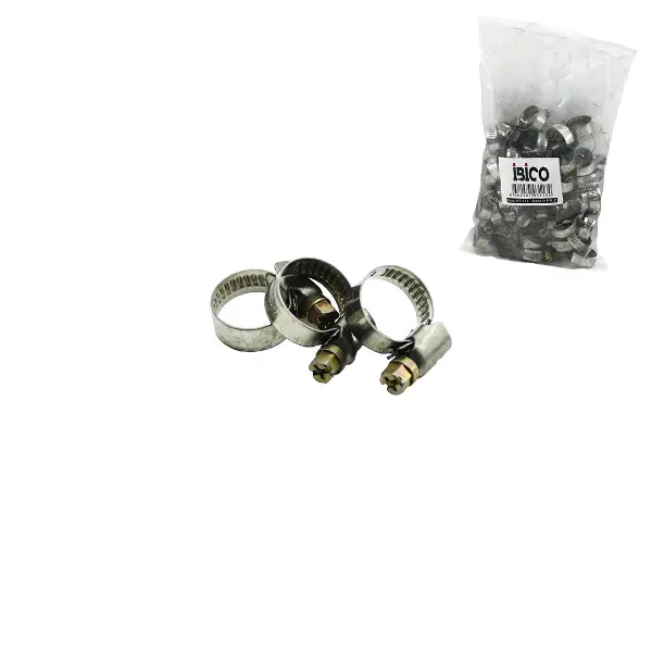 50 ADET 13-19MM METAL HORTUM KELEPÇE TORK AYARLI - AYARLANABİLİR KLİPS (4745)