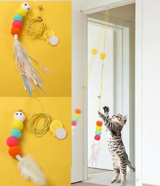Elastik Kendinden Yapışkanlı Solucan Kedi Oltası (4745)