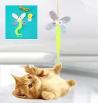 Kelebek Model Elastik Kendinden Yapışkanlı Kedi Oyun Oltası (4745)-1