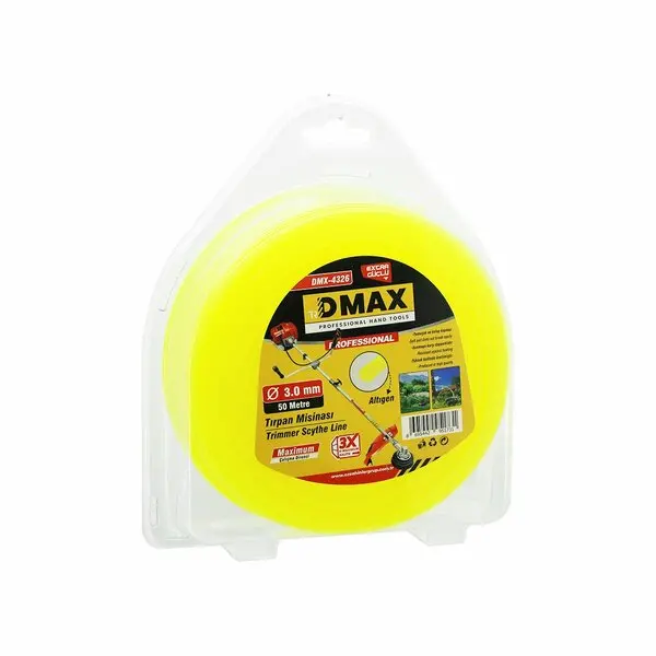 ALTI KÖŞELİ ÇİM BİÇME MİSİNASI 3MMX50MT (4745)