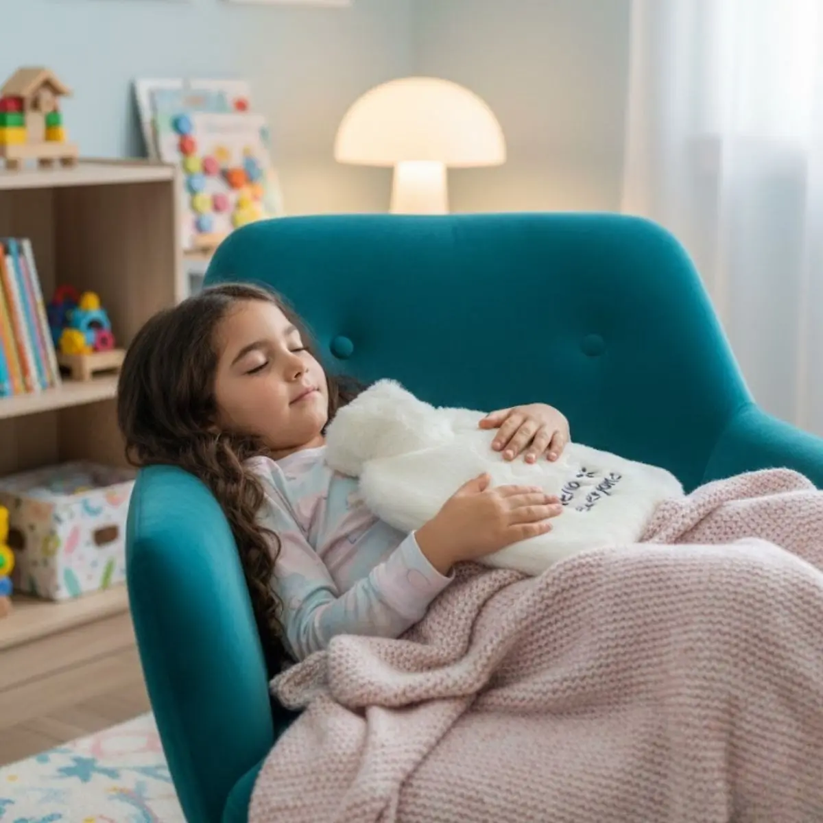Hello Everyone Yazılı Kurdeleli Beyaz Peluş Sıcak Su Torbası 1 Lt – Yumuşak Kılıf, Uzun Süre Sıcak Tutan Termal Su Torbası (4745)-5