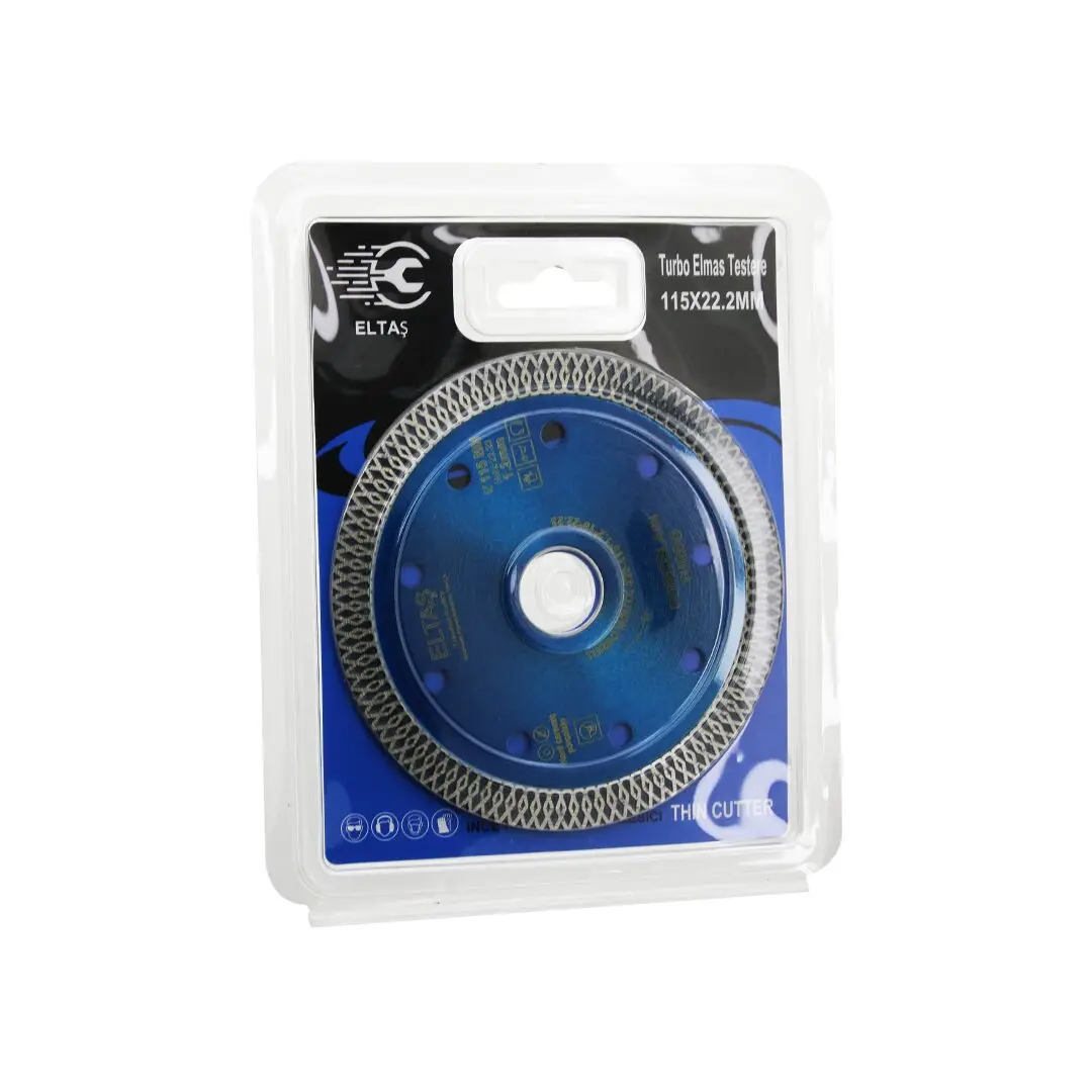 TURBO  ELMAS   MERMER  KESİCİ DİSK  115MMX22.2MM   İNCE HASSAS  TESTERE 1.2MM (4745)