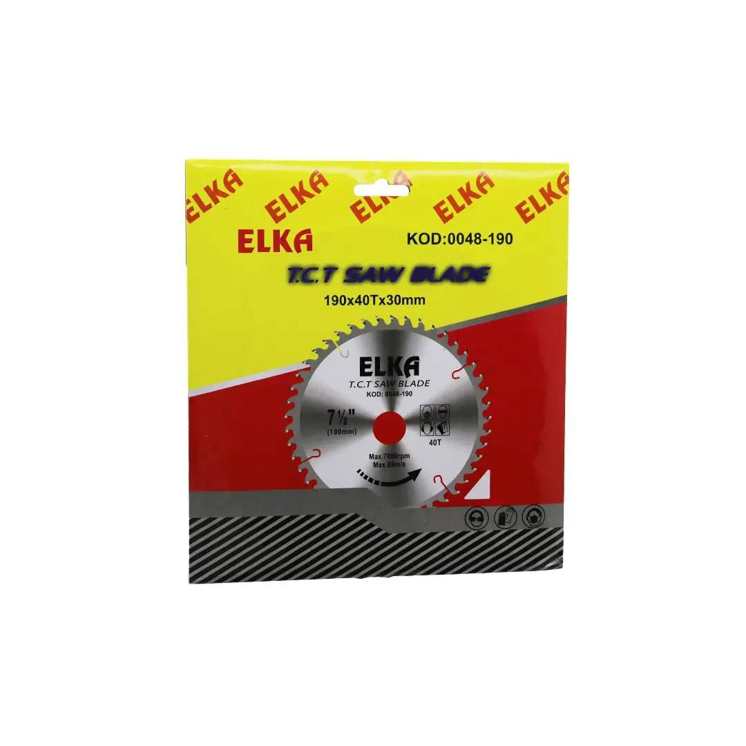 ELKA 0048-190 190 X 40T X 30MM AĞAÇ SUNTA KESİCİ DİSK (4745)