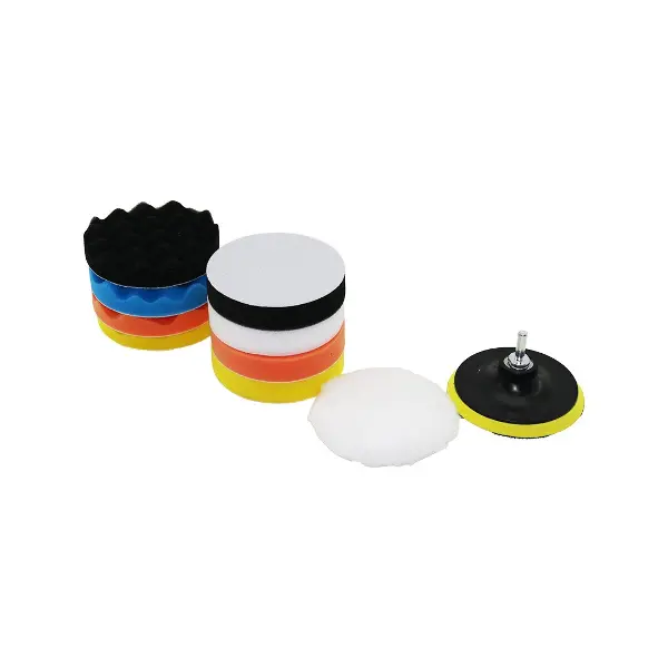 115 MM 11PCS POLİSAJ SÜNGER SETİ 8 AD. 115MM SÜNGER- 1 POLİSAJ PED -1 M14 ADAPTÖR - 1 CIRTLI DİSK TABAN (4745)