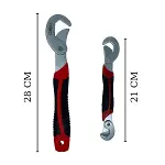 Çok Fonksiyonlu Ergonomik Ayarlanabilir Büyük Küçük Akıllı Pense Anahtar 2li Set (4745)-4