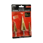3 PARÇA  HSS KADEMELİ MATKAP UCU SET (4745)-1