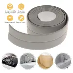 Gri Su Sızdırmaz Banyo Mutfak Lavabo Küvet İzolasyon Şerit Bant (4745)-4