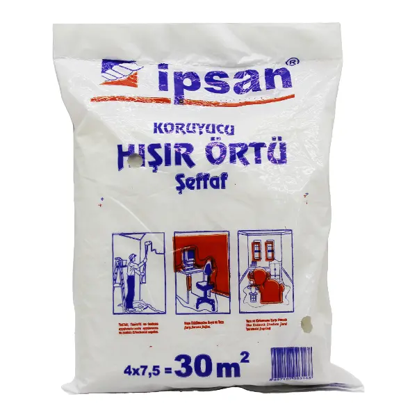 30-M2 = 4X7.5MT HIŞIR ŞEFFAF KORUYUCU ÖRTÜ (4745)