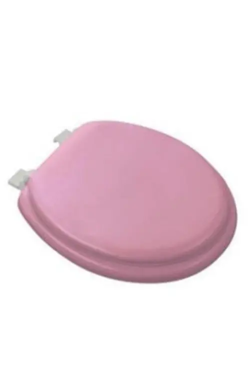 PEMBE YUMUŞAK KLOZET KAPAK BÜYÜK PUF 42x41 cm (4745)