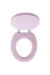 PEMBE YUMUŞAK KLOZET KAPAK BÜYÜK PUF 42x41 cm (4745)-2