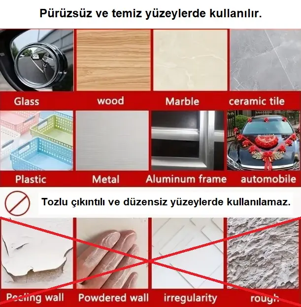 60 Parça Kolay Açılır Güçlü Çift Taraflı Bant 18mm*50mm (4745)-4