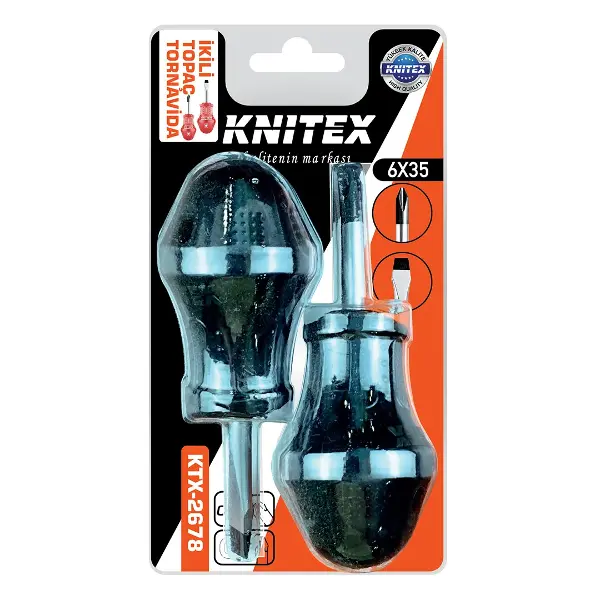 2PCS - YILDIZ-DÜZ TOPAÇ TORNAVİDA SETİ 6X35 (4745)