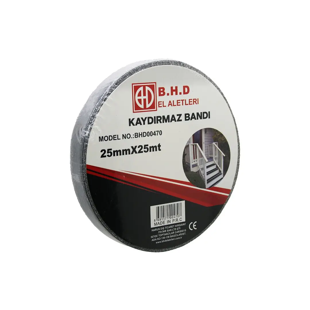 25MM X 25MT KAYDIRMAZ SİYAH BANT (4745)