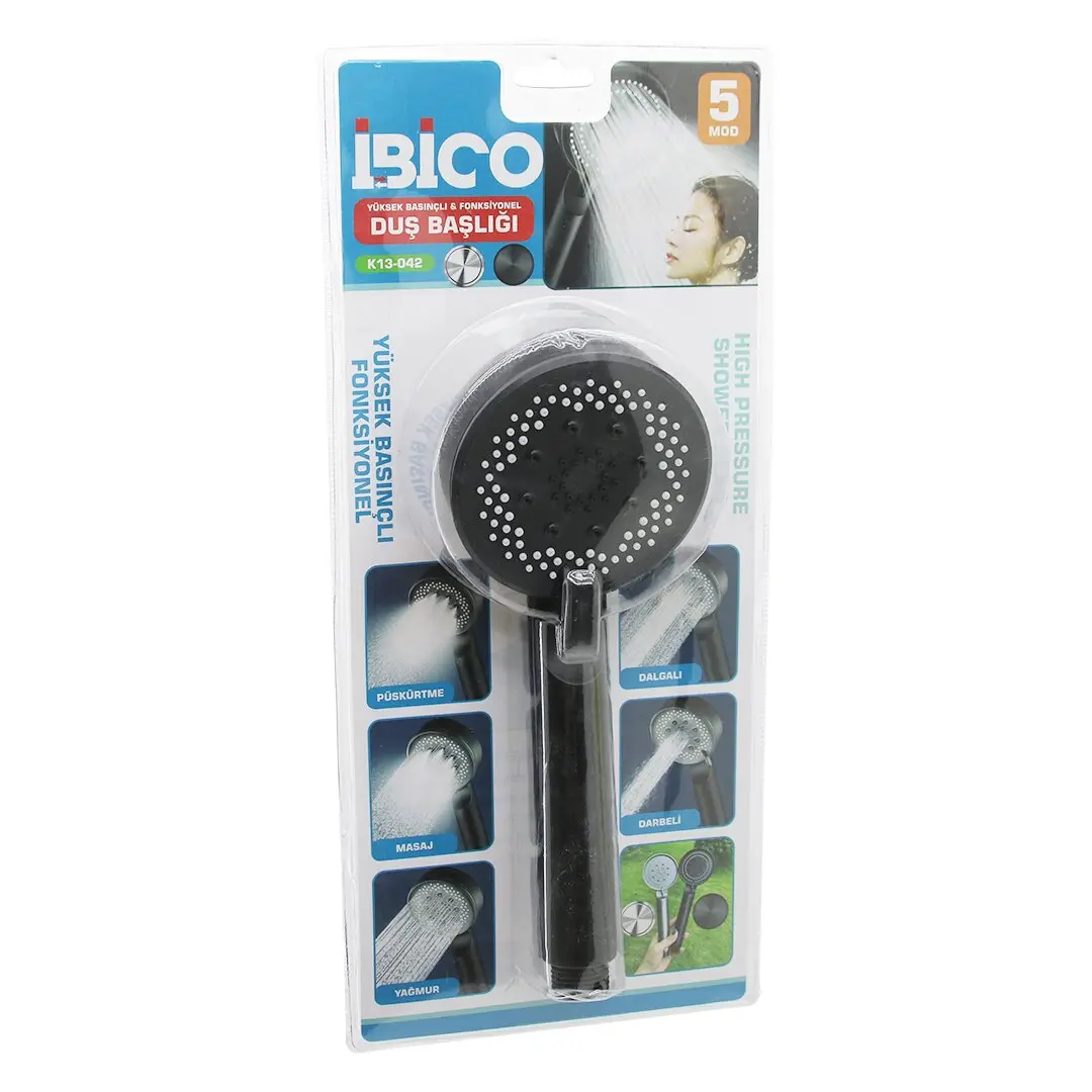 5 MOD YUVARLAK=8.7CM DUŞ BAŞLIK KADEMELİ VAKUMLU SİYAH GÖVDE - SİYAH ZEMİN - BEYAZ-SYH İĞNE SAP:14CM (4745)