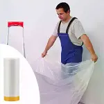 Boya Badana Eşya Koruma Hışır Örtüsü 280cm x 15 mt  Yapışkanlı Hışır Örtü (4745)-1