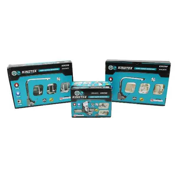 3LÜ KARE SET AÇ KAPA KROM BATARYA MUSLUK FİLTRELİ KARE BANYO+KARE EVYE MUTFAK+KARE LAVABO (4745)