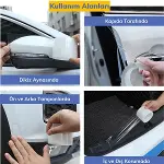 Şeffaf Su Geçirmeyen Dayanıklı Kolay Yapışan Çizilmeye Dayanıklı Oto Darbe Koruyucu Bant (4745)-5