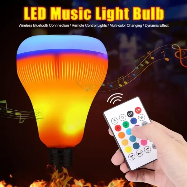 Kumandalı Bluetooth Hoparlör Ampul LD-37 (4745)