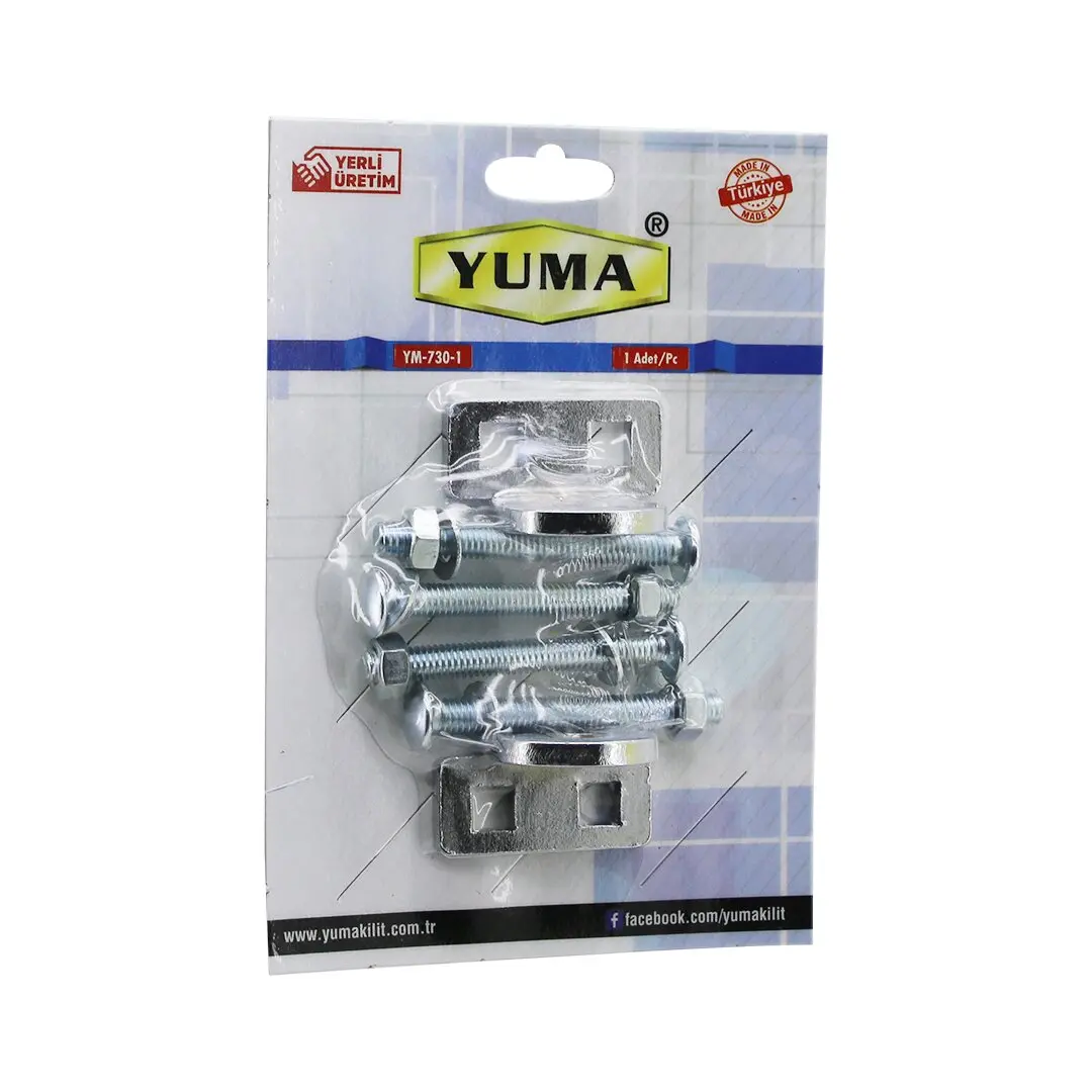 YUMA YM-730-1 KAPI EMNİYET REZESİ  ASMA KİLİT TAKILABİLİR MENTEŞE (4745)