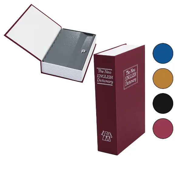 BÜYÜK=240X155X55MM KİTAP MODELİ KİLİTLİ KASA - KUMBARA (4745)