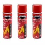 3 ADET YANGIN SÖNDÜRÜCÜ - YANGIN SAVAR SPREY 500ML + 500 ML + 500 ML  EV - OFİS - OTO ARAÇ   ATEŞ BOĞUCU KÖPÜK TABAKA OLUŞTURUR (4745)-1